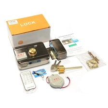 Қытай Кілтсіз кіру RFID есік құлпы Ақылды электрлі RIM құлпы бұралмалы ағаш есікке арналған темір қақпасы батареямен басқарылатын интеллектуалды электронды құлып фабрикант