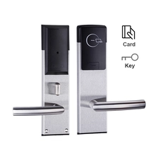 China Fechadura de maçaneta de porta de hotel com cartão de chave inteligente padrão americano com sistema de software de gerenciamento fabricante