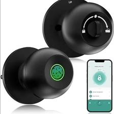 China Fechadura inteligente com impressão digital, maçaneta da porta, fechadura inteligente com controle por aplicativo, Bluetooth, fechadura para casa fabricante