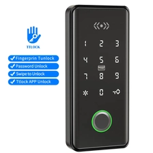 China Fechadura inteligente para armário, aplicativo eletrônico ttlock bluetooth 13.56mhz rfid gaveta de impressão digital/fechadura de armário com senha do teclado fabricante