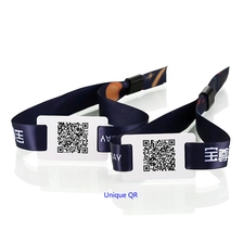 China ISO14443A 13.56Mhz MF Classic 1K RFID Music Festival RFID Fabric Bracelet manufacturer