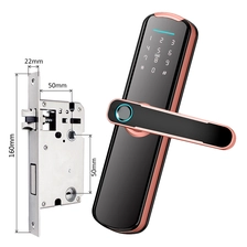 China Tuya wooden door Smart Lock security Home Electric Deadbolt Digital Card App Biometric Fingerprint Door Lock manufacturer