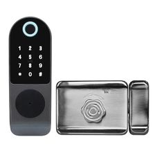 China zigbee Waterproof Smart Door Lock TTLock WiFi Fingerprint Home Lever Gate Locker Electronic Deadbolt Door Lock manufacturer