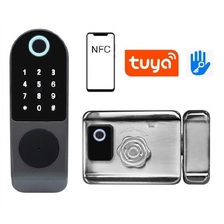 China Smart Tuya TT LOCK Fingerprint Bluetooth Apartment Door Lock for Gate manufacturer