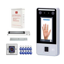 China Controle de acesso com reconhecimento facial 600LB Fechadura magnética elétrica Interruptor de fonte de alimentação 10 chaves sistemas kit de segurança fabricante