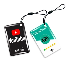 Китай Программируемый 13,56 МГц NFC 213 215 TAG KEYCHAIN ​​NFC Google Обзор Tap Card NFC Ключ эпоксидной смолы FOB RFID для управления доступом производителя