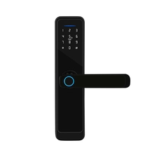 China Alta segurança tuya smart bloqueio de impressão digital Mortise o escritório em casa trava de porta de madeira inteligente fabricante