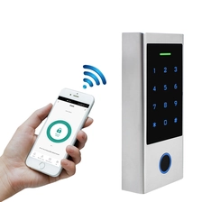 China Waterproof Tuya Bluetooth Touch Keypad Fingerprint 125KHz RFID Card Access Control System Support Gateway Open the Door Remotly manufacturer