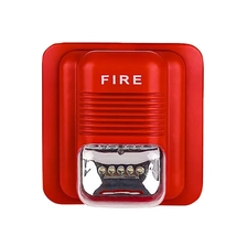 China Sirene estroboscópica de incêndio convencional de fábrica com luz de flash LED DC 12V 24V Sistema de alarme de detecção de incêndio de segurança endereçável fabricante