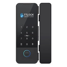China Digitales TTLOCK, elektronische Zugangskontrolle, Schiebetürschloss aus Glas, App-Kartenschlüssel, Sicherheit, digitaler Fingerabdruck, intelligentes Glastürschloss Hersteller