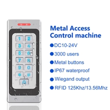 porcelana Proveedor de fábrica de China, controlador de acceso RFID de metal resistente al agua IP68, sistema de control de acceso de puerta con teclado independiente para uso en exteriores fabricante
