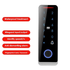 porcelana Fabricantes de controlador de acceso de huellas dactilares con teclado táctil impermeable IP68 de China fabricante