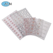 中国 RFID 空白透明嵌体片 NFC 天线标签定制尺寸 A4 布局 13.56MHz 白色 RFID 卡 PVC Prelam 嵌体 制造商