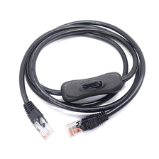 中国 RJ45 オス-オス イーサネット延長ケーブル、インライン オン オフ コントロール スイッチ付き メーカー
