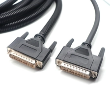 中国 带保护套的 DB25 公对公串行 RS232 延长线 制造商