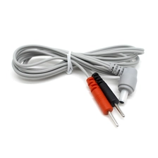 China Tens Unit leads Wires, 90 Degree DC3.5 safety Plug to Dual 2.0 Electrode ECG Needle Pin Electrodes Cable Equipped manufacturer