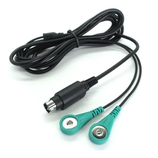 China Mini Din 4P to 2 lead ECG snap electrode lead wire medical cable for EMC EMS manufacturer