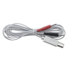 China China Factory USB B Male Plug with Resistance to 2.0mm Electrode Pins 2 Leads Wire ECG Cable for Medical Monitoring System manufacturer