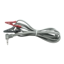 China Premium 90° Right Angle 3.5MM Audio  All-inclusive Alligator Clip 1-to-2 Lead Wires for Physiotherapy manufacturer