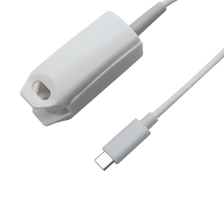 China Type C to Pulse Oximeter Clip Medical Cable for ECG EMG EKG EEG- High-Quality Medical Device Connection Cable with ISO 13485, ISO 9001, FDA, CE MDR Certification manufacturer