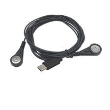 Çin USB Tip C ila 4.0mm dişi Snap Kablosu 2 Kurşun Telli | Dongguan kablo fabrikasından özel tıbbi kurşun teli üretici firma