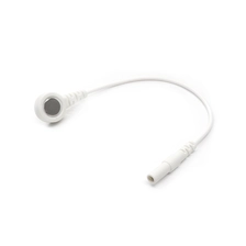 China Customized 2.0mm Electrode Pin Turn To 4.0mm Magnetic Snap White Cable for Physical Therapy | Dongguan Lead Wire Manufacturer manufacturer