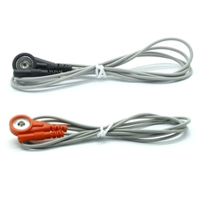 China Customized 2.0mm Round Plug to 4.0mm Female Snap Electrode ECG Cable| Dongguan Medical Wire Supplier manufacturer