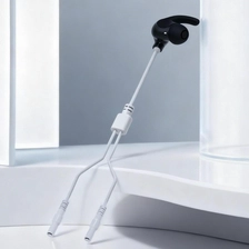 porcelana Pin de electrodo hembra personalizado de 2 conductores de 2,0 mm a cable de electrodos de auricular TVNS para terapia de estimulación del nervio vago auricular | Fabricante de cables médicos certificado ISO13485 fabricante