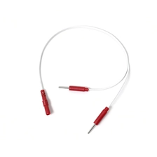 porcelana Tubo redondo personalizado de fábrica de 2,0 mm a 2 cables de terapia con clavija de electrodo de 2,0 mm | Fábrica de cables de Dongguan fabricante