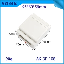중국 95*80*56mm AK-DR-108 전기 PLC 제어 상자 플라스틱 ABS DIN 레일 인클로저 제조업체