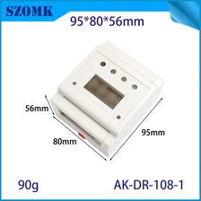 중국 95*80*56mm AK-DR-108-1 DIN 레일 장착 브래킷 PLC 컨트롤러 스위치 박스 DIN 레일 케이스 제조업체