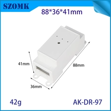中国 88*36*41毫米AK-DR-97 DIN轨壁挂式围栏RG45至485通信机柜网卡盒 制造商