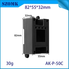 중국 82*54*32mm AK-P-50C 플라스틱 ABS DIN 레일 회로 차단기 DIN 레일 장착 PLC 모니터 박스 제조업체