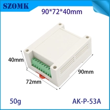 中国 120*100*48毫米AK-P-53A DIN轨终端块交界箱128-5.08端子9位ABS塑料PCB PCB盒子 制造商
