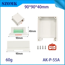 中国 90*90*40mm AK-P-55A DIN Rail PCB工业控制塑料项目128-5.08端子块9位接线盒 制造商
