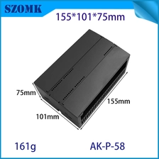 中国 155*101*75mm AK-P-58温度控制器壳体定制塑料盒DIN Rail塑料塑料外壳 制造商