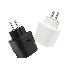 中国 AK-SP-28 EU標準IoTスマートWiFiプラグケースエンクロージャーPC Flame Retardant V0プラスチックボックス50*50*82mm メーカー