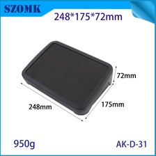 China AK-D-31 Black Plástico Desktop Desktop Sloped ABS ABS ABS DESCLOSENTE COM PAINEL 175*248*72MM fabricante