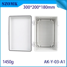 China AK-Y-03A1 Custom Plastic Enclosure Distribution Box With lid 300X200X180MM manufacturer