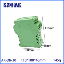 Cina Nylon UL94-V0 Plastic Din Rail Resaggio 110*100*46mm AK-DR-30 produttore