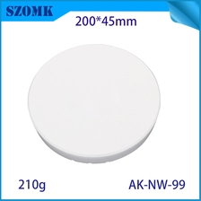 中国 AK-NW-99 ABS IoTコントローラー用プラスチックエンクロージャーセンサーのラウンドエンクロージャ200*45mm メーカー