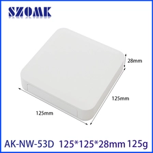China Caixa de projeto ABS Caixa de controle remoto REMOTE Caixa de gateway Plástico Montagem de parede IoT IoT Gabinete AK-NW-53D 125*125*28mm fabricante