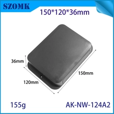 China AK-NW-124 Wall Mount Sensor Enclosure Plastic Electrical Junction Box Iot Network Box Szomk Sensor Enclosure 150*120*36mm manufacturer