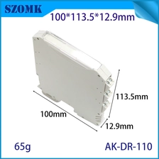 porcelana 100*113.5*12.9 mm AK-DR-110 Diseño alto Metal Feet Metal Connector TBU BUS Conexión de conexión Sistema de conexión DIN PCB Cinebro de plástico fabricante