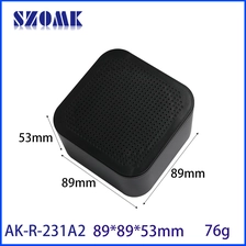 中国 89*89*53 ミリメートル AK-R-231 電気増幅プラスチックセンサーハウジング Bluetooth ミニスピーカーケース支払い音声放送用 メーカー