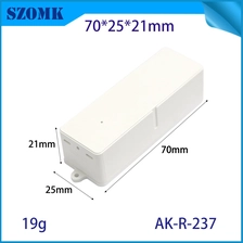 Chine 70*25*21mm AK-R-237 Surveillance de sécurité à domicile Lumière portative Couvercle du compartiment de batterie Wi-Fi Boîtier Abs sans fil pour capteur de porte fenêtre fabricant
