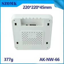 China SZOMK Wifi Gateway GSM Kunststoffbox Wireless Router Gehäuse für iot elektronisches Gerät AK-NW-66/220*220*44mm Hersteller