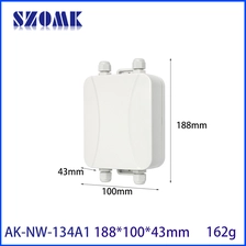 China AK-NW-134 188x100x43mm IoT Multi-Function Gateway Waterproof Enclosure Base Station IBeacon Data Collector Industrial Control Housing manufacturer