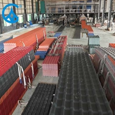 חרסינה שרף סינטטי חסין אש pvc יריעות קירוי פלסטיק גלי רעפי גג מחיר סין יַצרָן