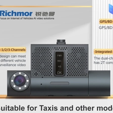 China 4g Gps Wifi Dashcam 3ch 1080p Full Hd Video Recorder Dual Lens Vehicle Camera Recorder Dash cam h.265 4G Dashcam Mdvr manufacturer